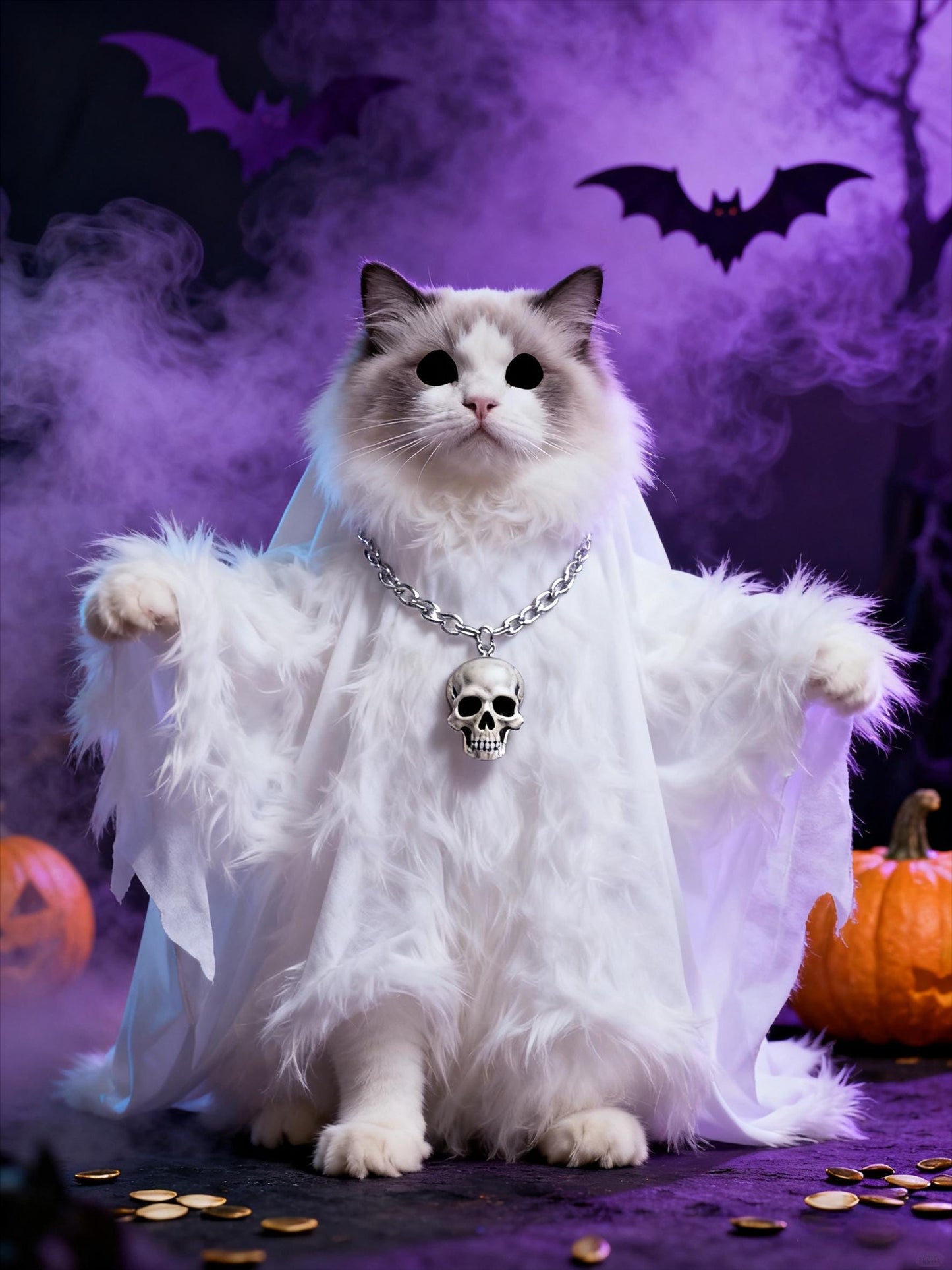 Halloween Pet Portrait Midjourney Prompts: AI Art Painting (Digital Download)