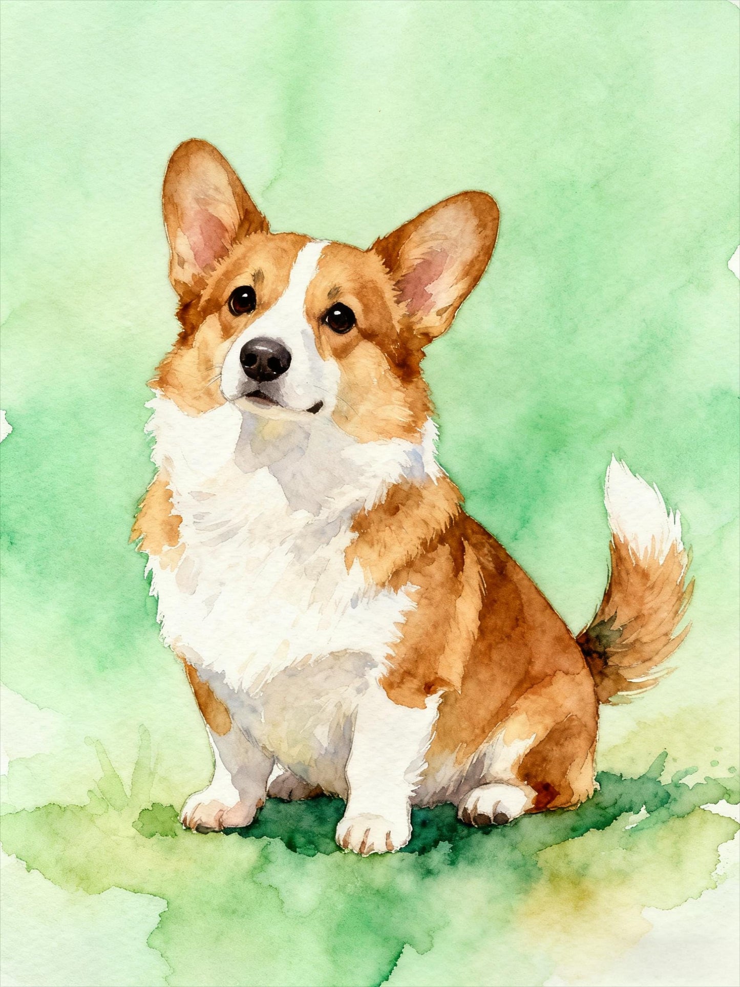 Midjourney Watercolor Pet Portrait Prompts: AI Art (Digital Download)Personalized Gift for your pet