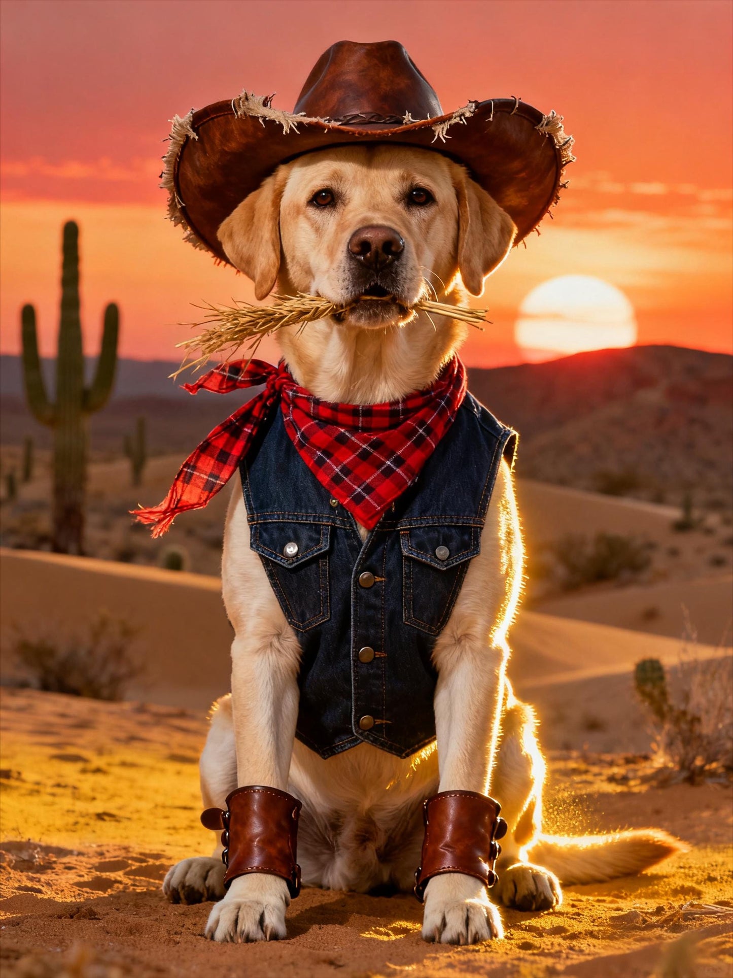 Midjourney Prompts: Cowboy-style Oil Painting Pet Portraits (PDF Guide)Personalized Gift for your pet