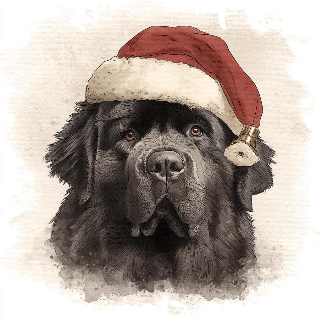 Christmas Custom pet Portrait from photo holiday wall art canvas Christmas Dog Portrait Canvas, Floater Frame Pet Gift for pet lover