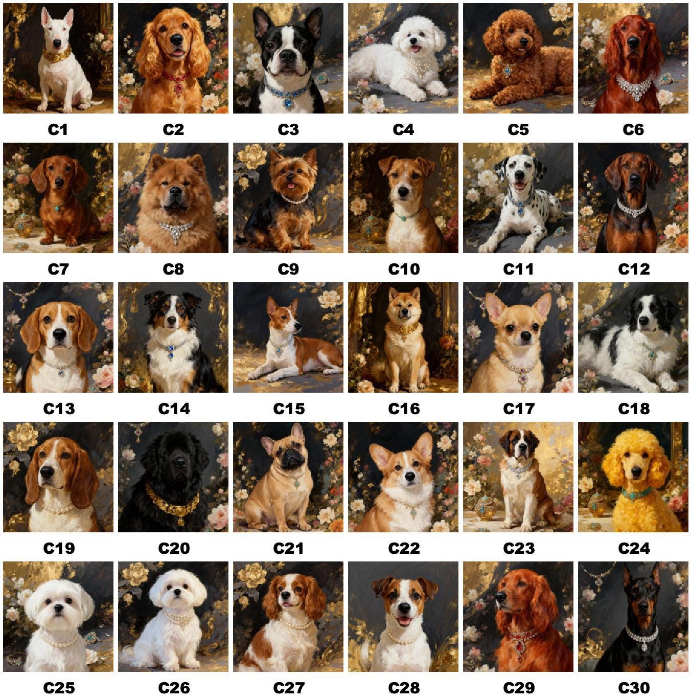 Custom oil painting Portraits Using Pet Photo Personalized Digital pet Portraits Custom dog Painting Portraits Pet Memorial Art