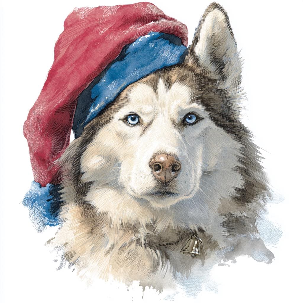 Christmas Custom pet Portrait from photo holiday wall art canvas Christmas Dog Portrait Canvas, Floater Frame Pet Gift for pet lover