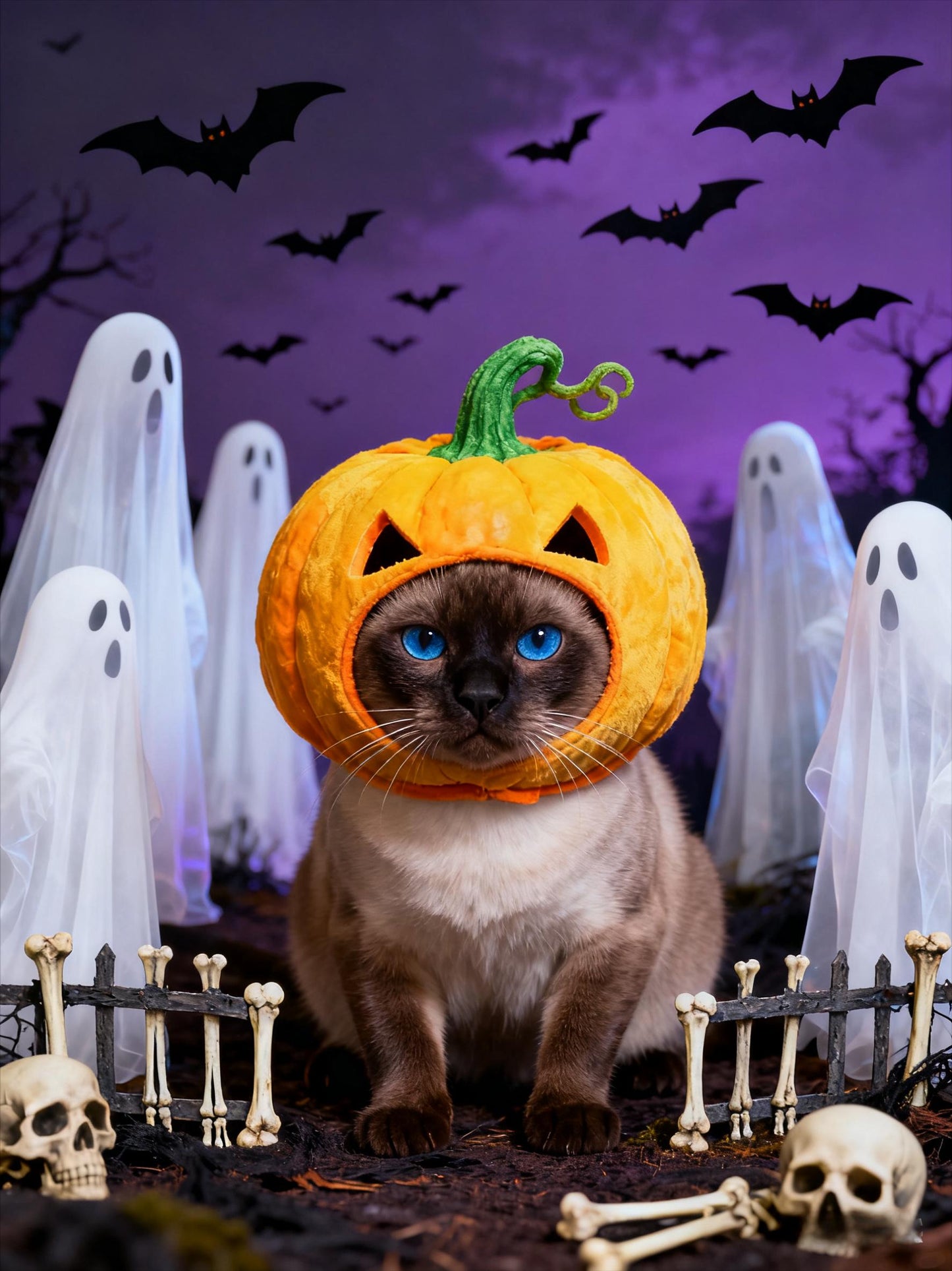 Halloween Pet Portrait Midjourney Prompts: AI Art Painting (Digital Download)