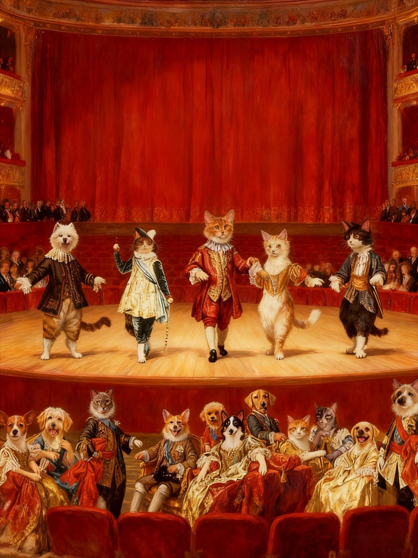 Custom Pet Portrait: Famous Painting Style, Unique Pet Lover Gift (Digital)