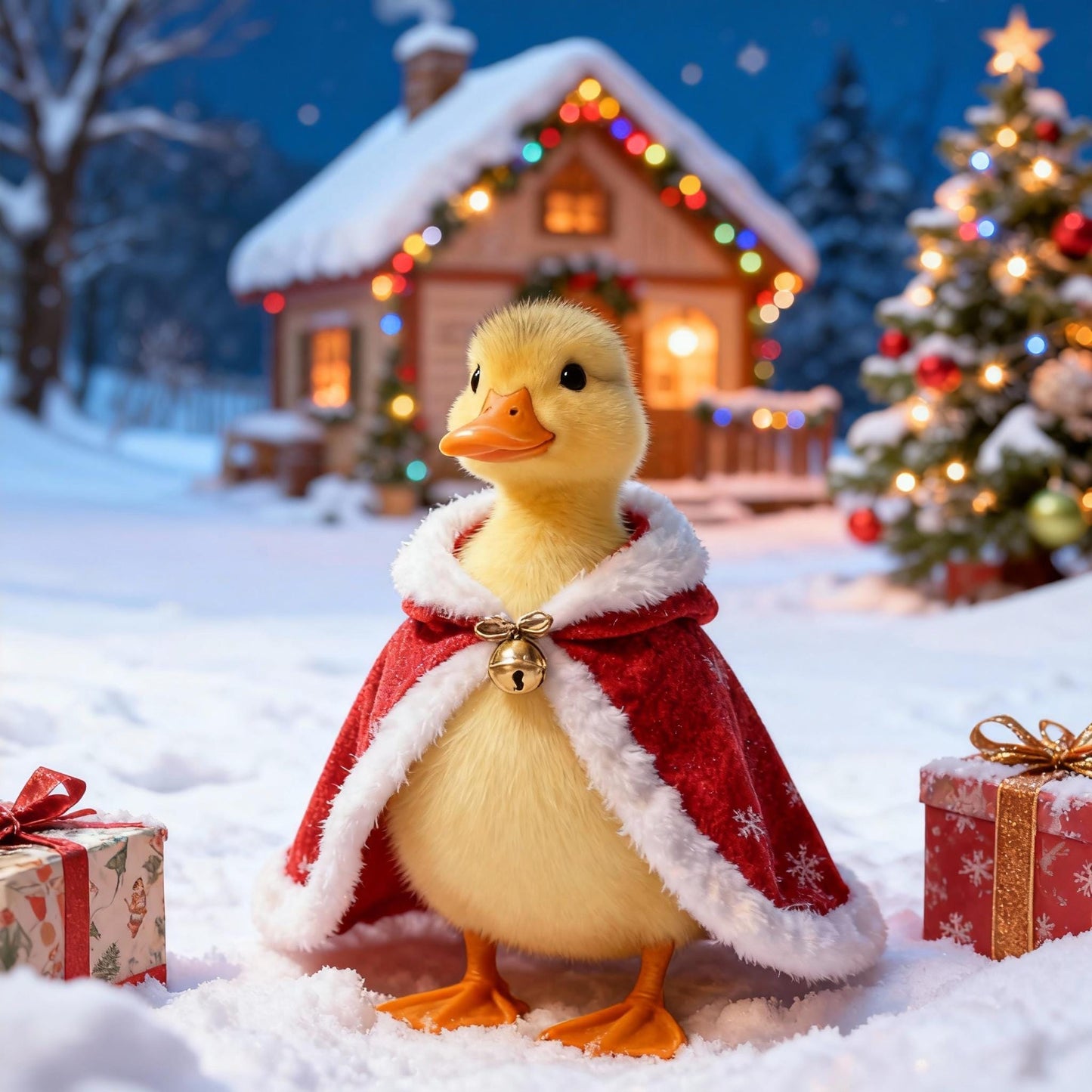 Custom Christmas Pet Portrait, Holiday Wall Art Canvas, Exotic Pet Gift