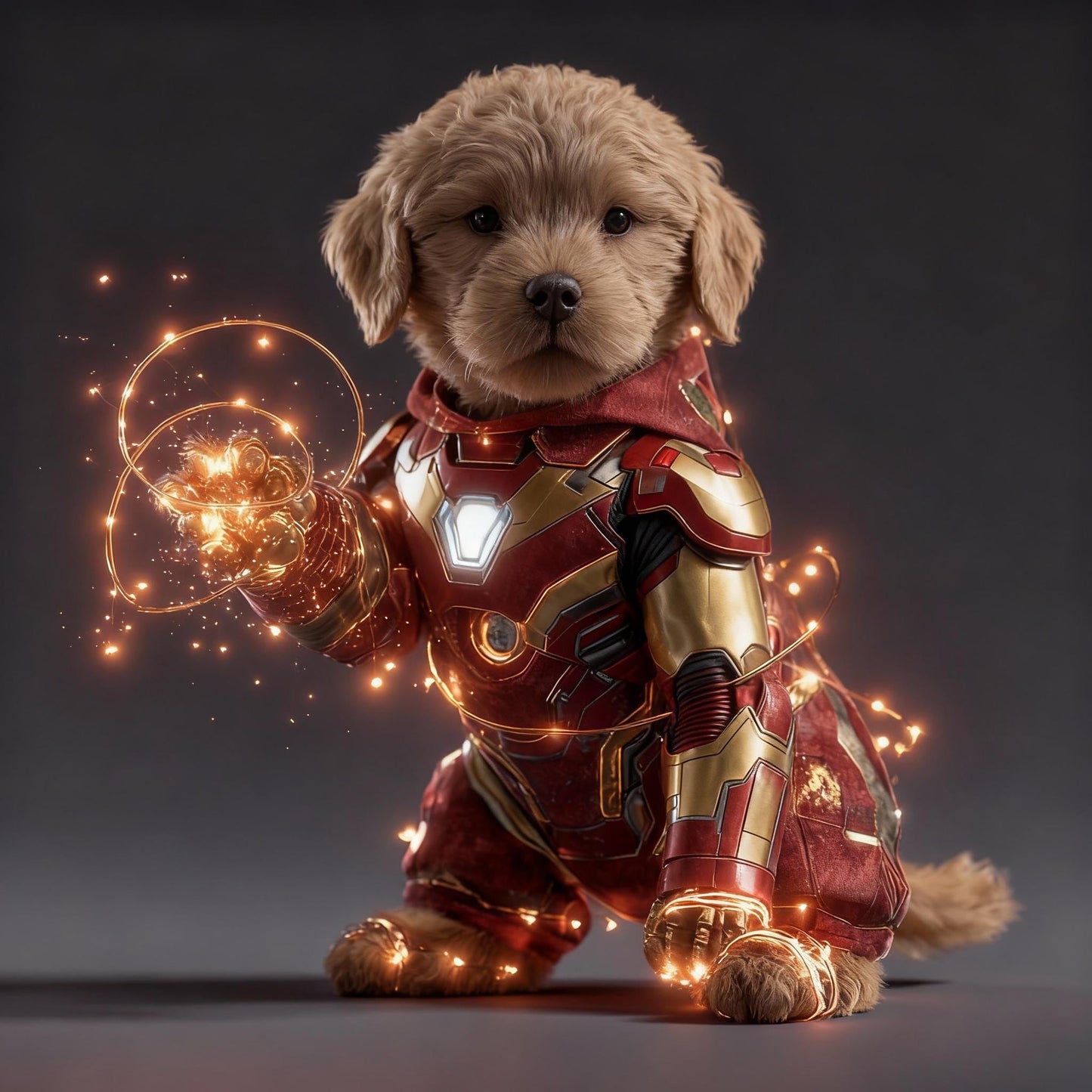 Custom Pet Portrait – Festive Holiday Wall Art