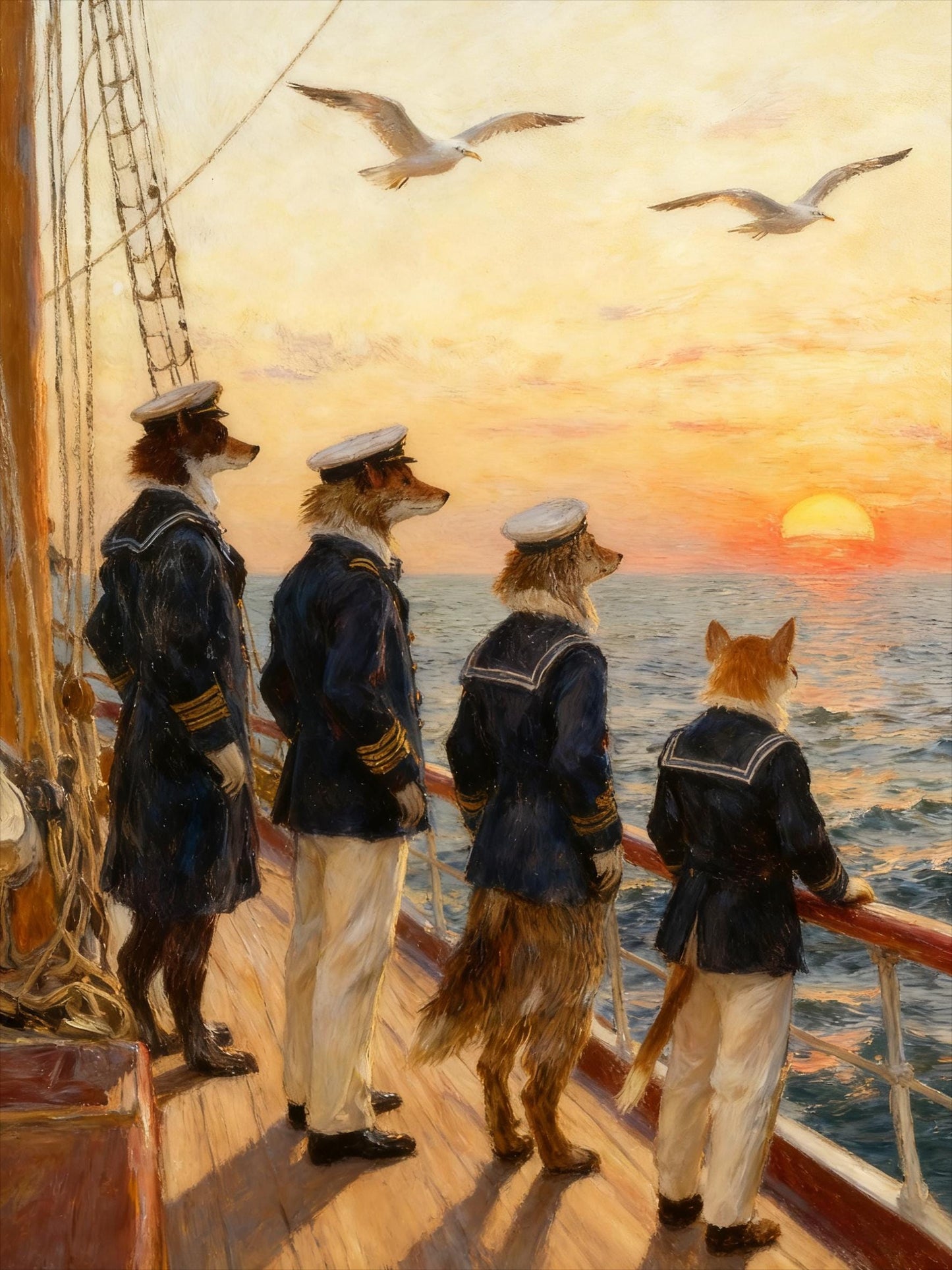 Custom Pet Portrait: Famous Painting Style, Unique Pet Lover Gift (Digital)