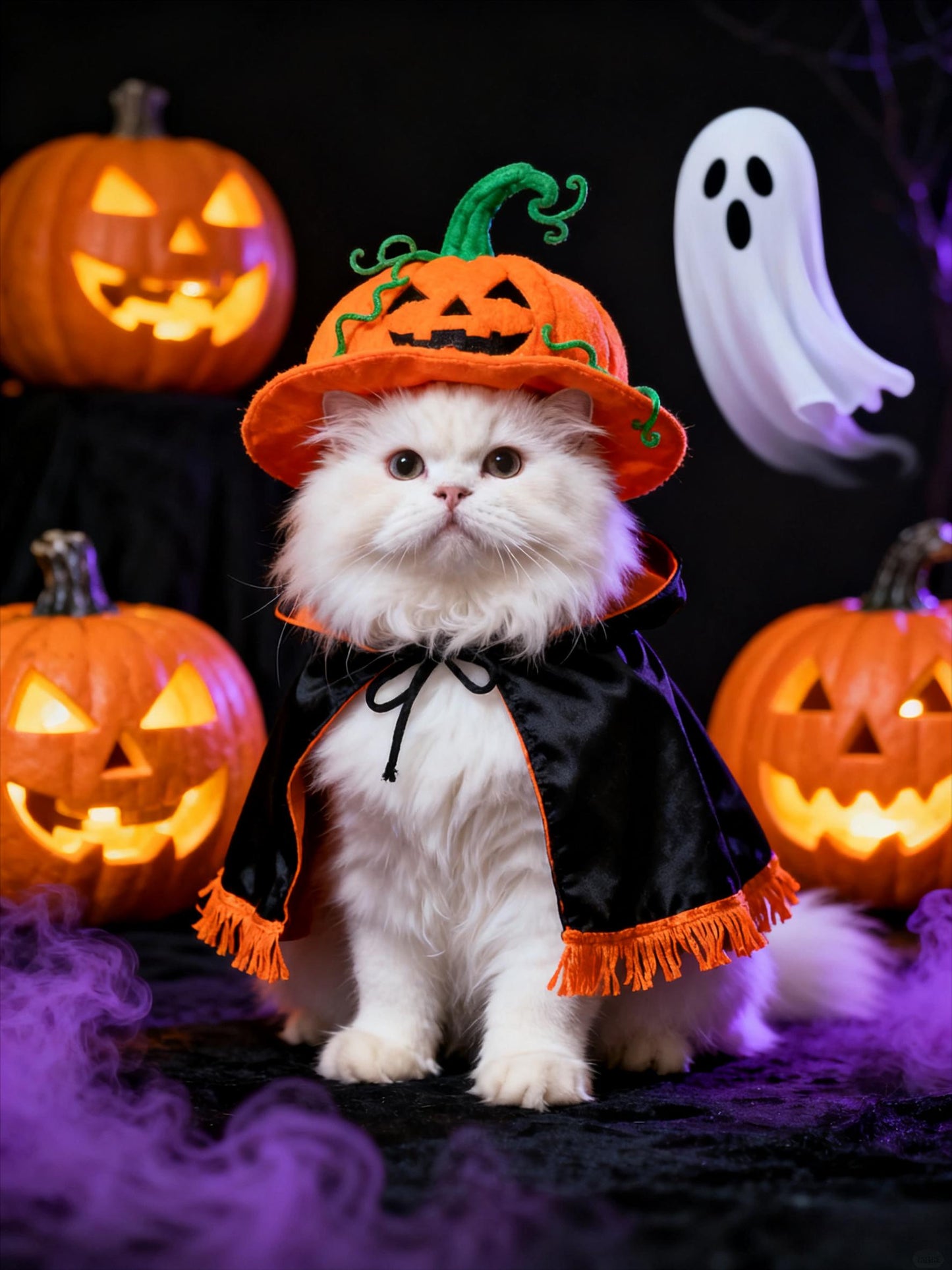 Halloween Pet Portrait Midjourney Prompts: AI Art Painting (Digital Download)