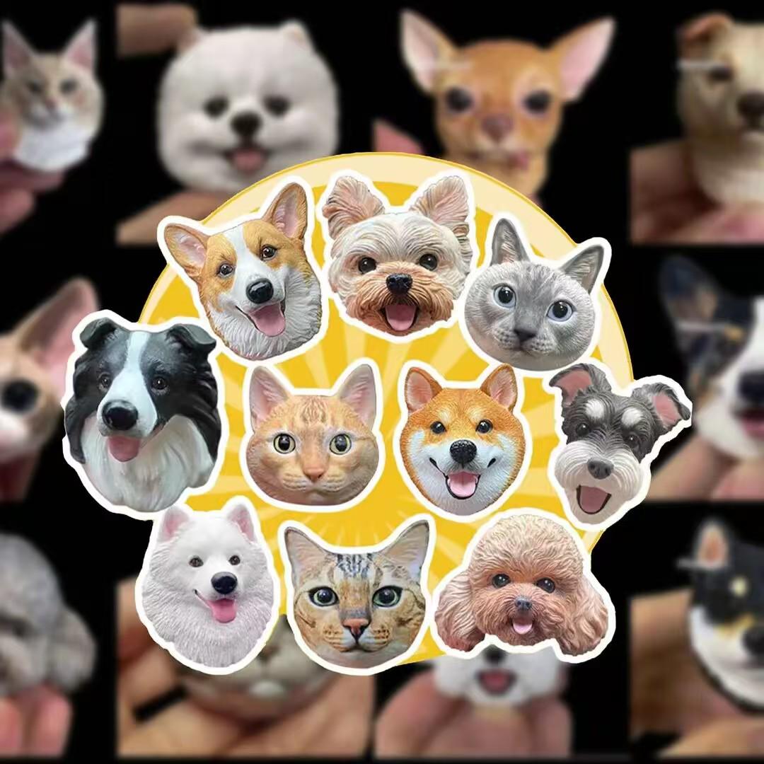 Custom Pet Portrait Car Vent Diffuser, Personalized Aroma Stone, Pet Lover Gift