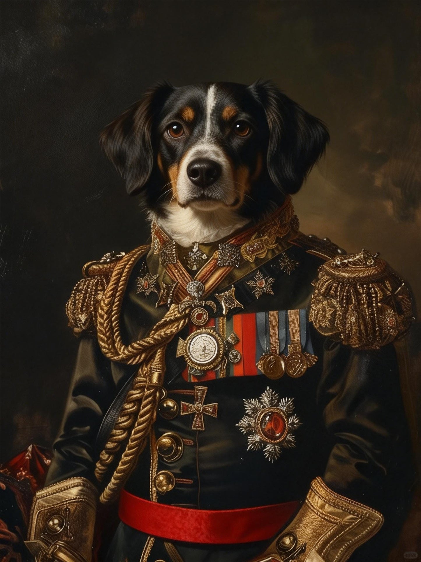 Custom pet Portrait from photo,Royal Pet King Portrait Painting Digital Art, Portrait Art Design,Festive Pet Photo Gift  for pet lover