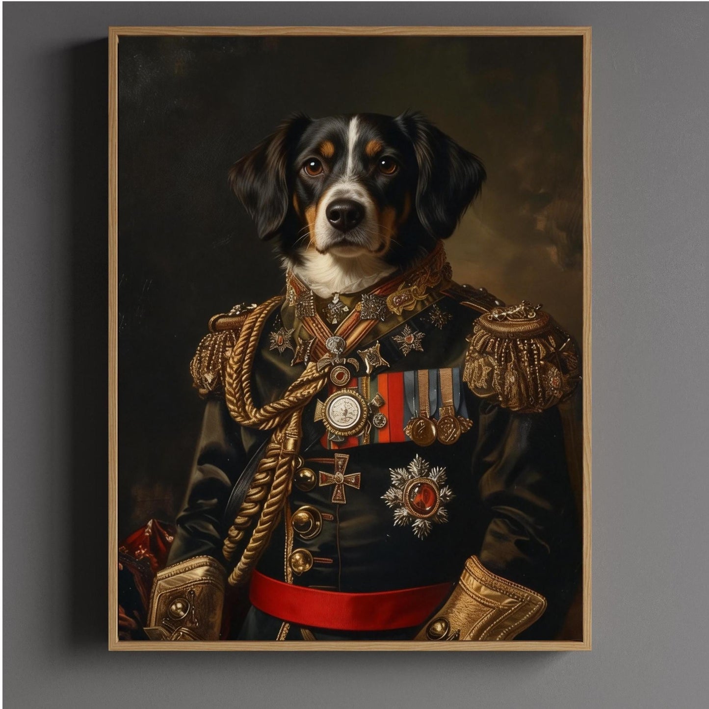 Custom pet Portrait from photo,Royal Pet King Portrait Painting Digital Art, Portrait Art Design,Festive Pet Photo Gift  for pet lover