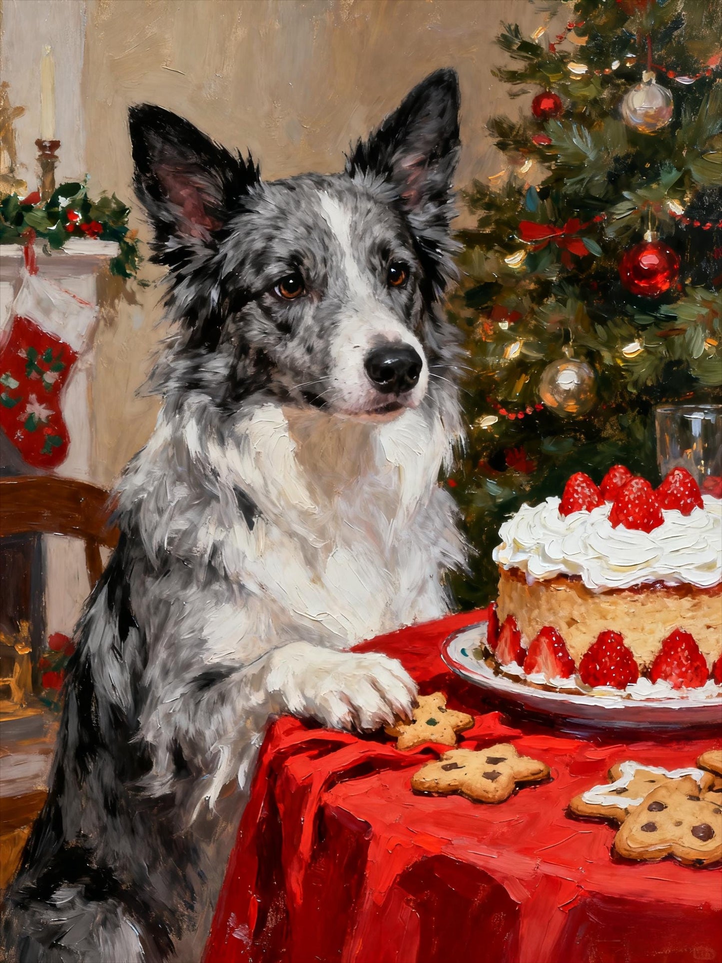 Christmas Pet Portrait Midjourney Prompts: AI Animal Art (PDF)