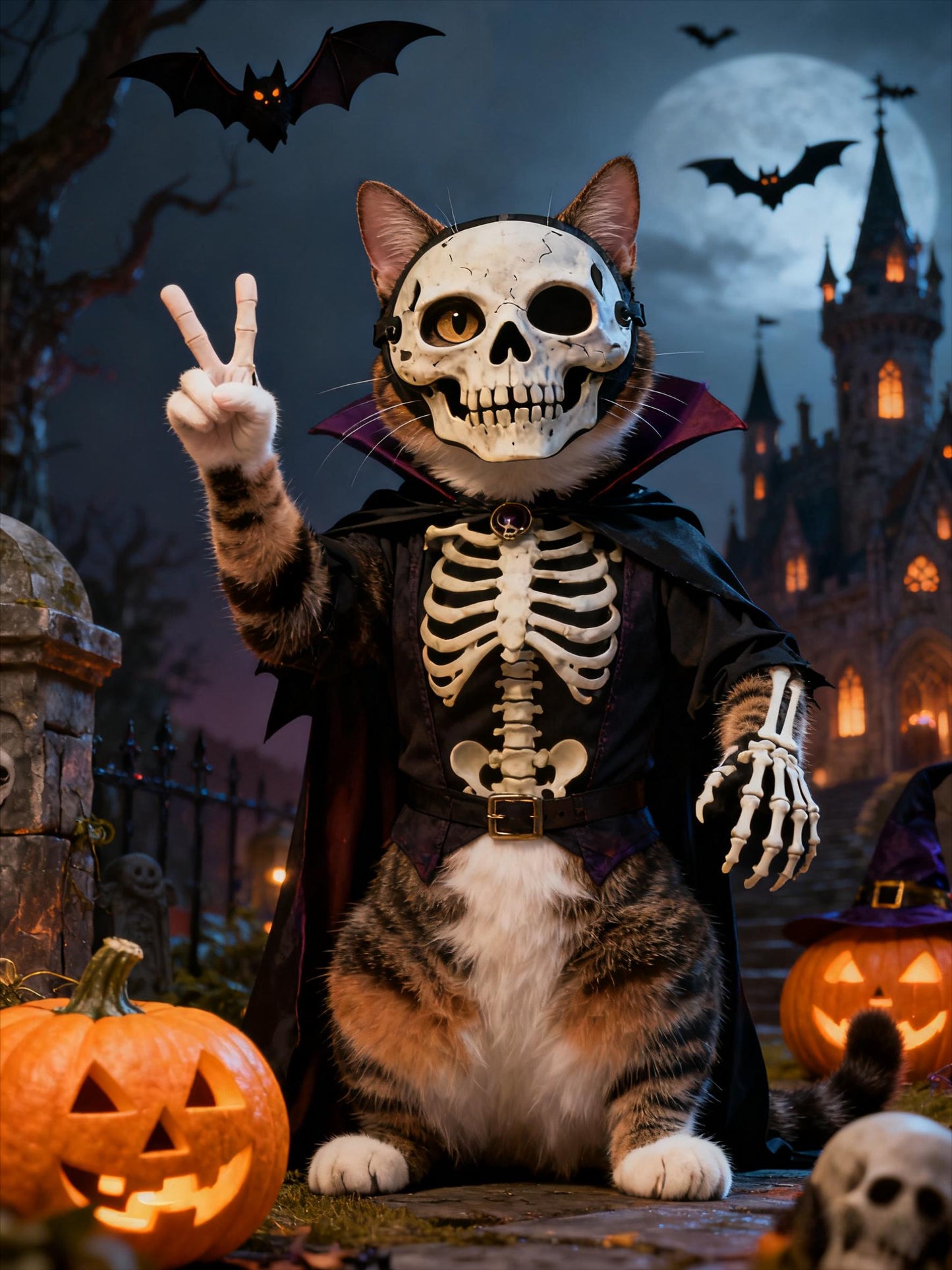 2025 Halloween Pet Portrait: Personalized Costume Pet Art (Digital Download)