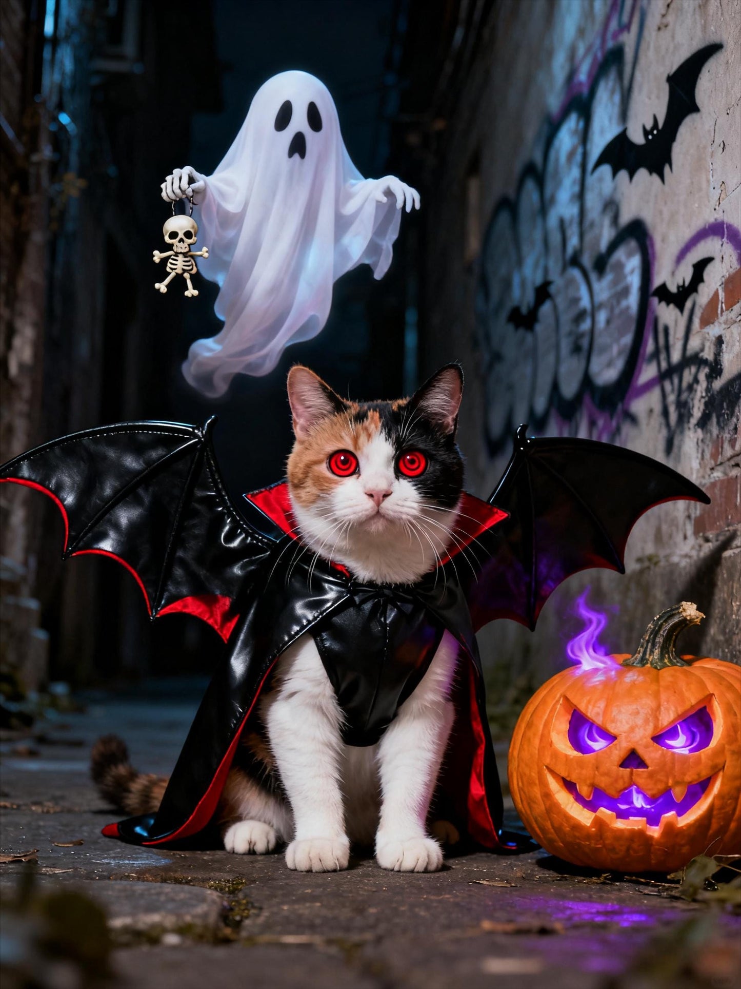 Halloween Pet Portrait Midjourney Prompts: AI Art Painting (Digital Download)