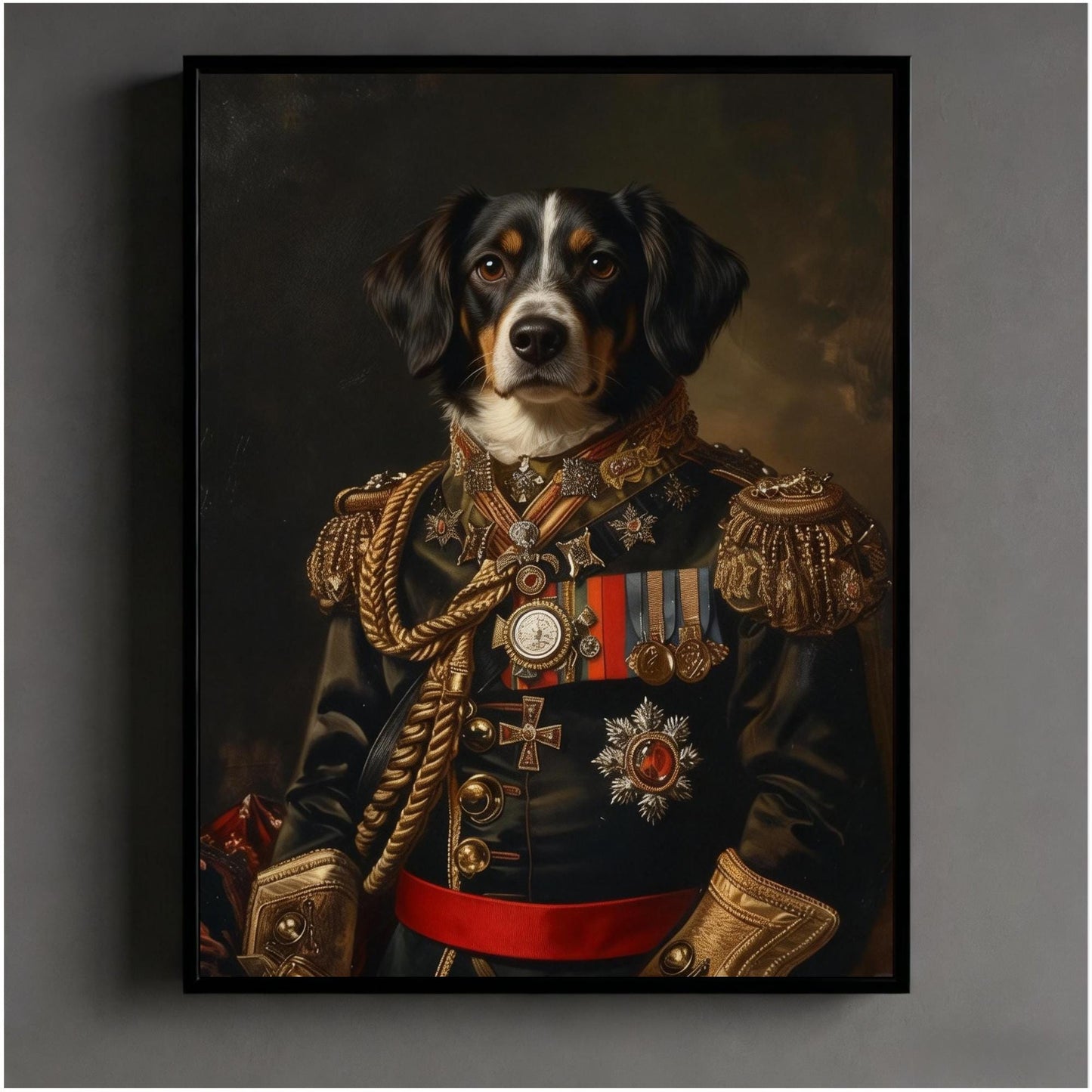Custom pet Portrait from photo,Royal Pet King Portrait Painting Digital Art, Portrait Art Design,Festive Pet Photo Gift  for pet lover