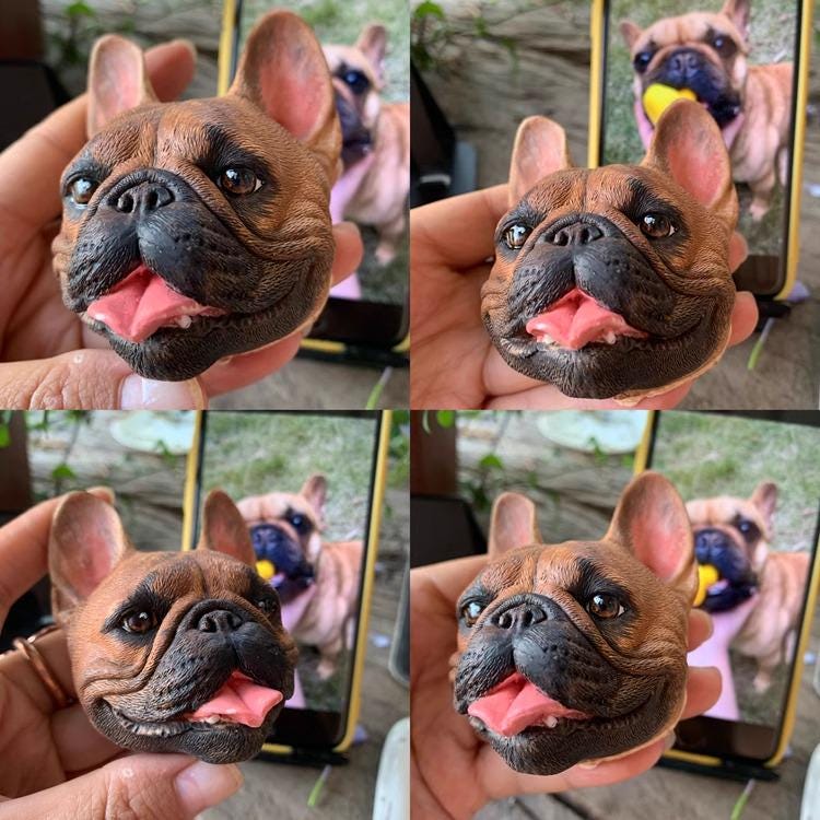 Custom Pet Portrait Car Vent Diffuser, Personalized Aroma Stone, Pet Lover Gift