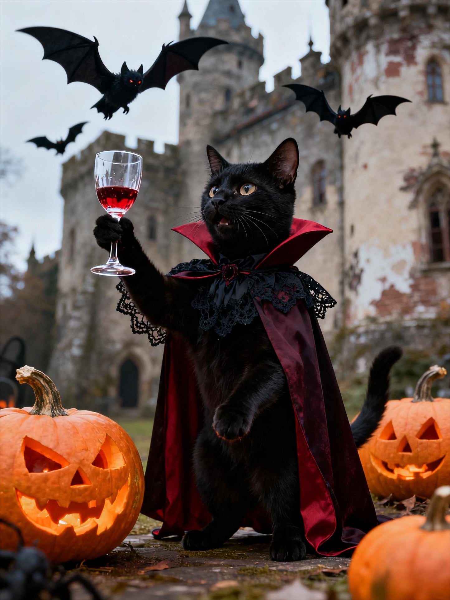 Halloween Pet Portrait AI Art: Midjourney Prompts (Digital Download)