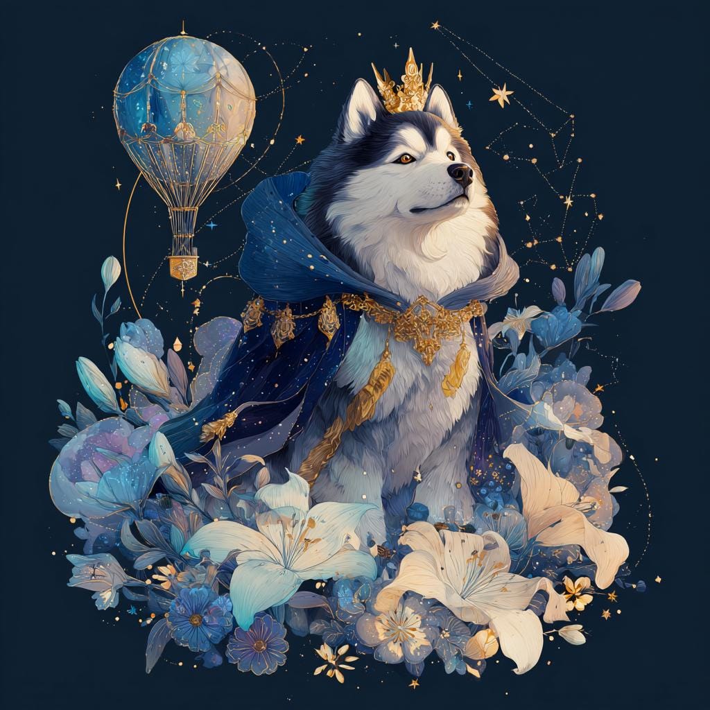 Midjourney Prompts: fantasy Oil Painting dog Portraits (PDF Guide)Personalized Gift for your pet