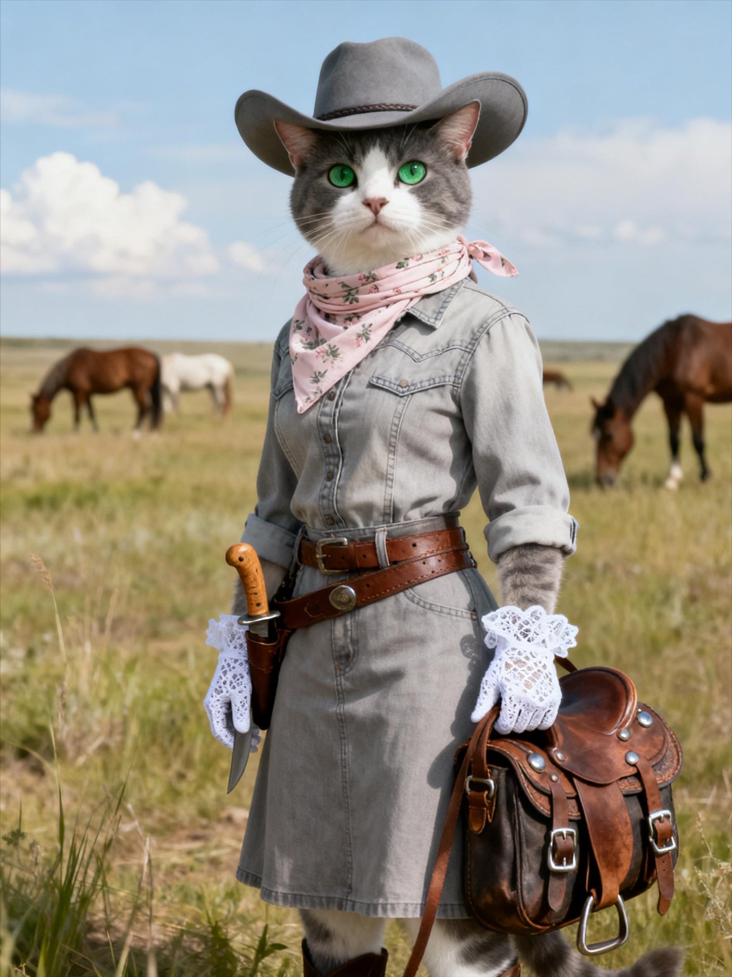 Midjourney Prompts: Cowboy-style Oil Painting Pet Portraits (PDF Guide)Personalized Gift for your pet