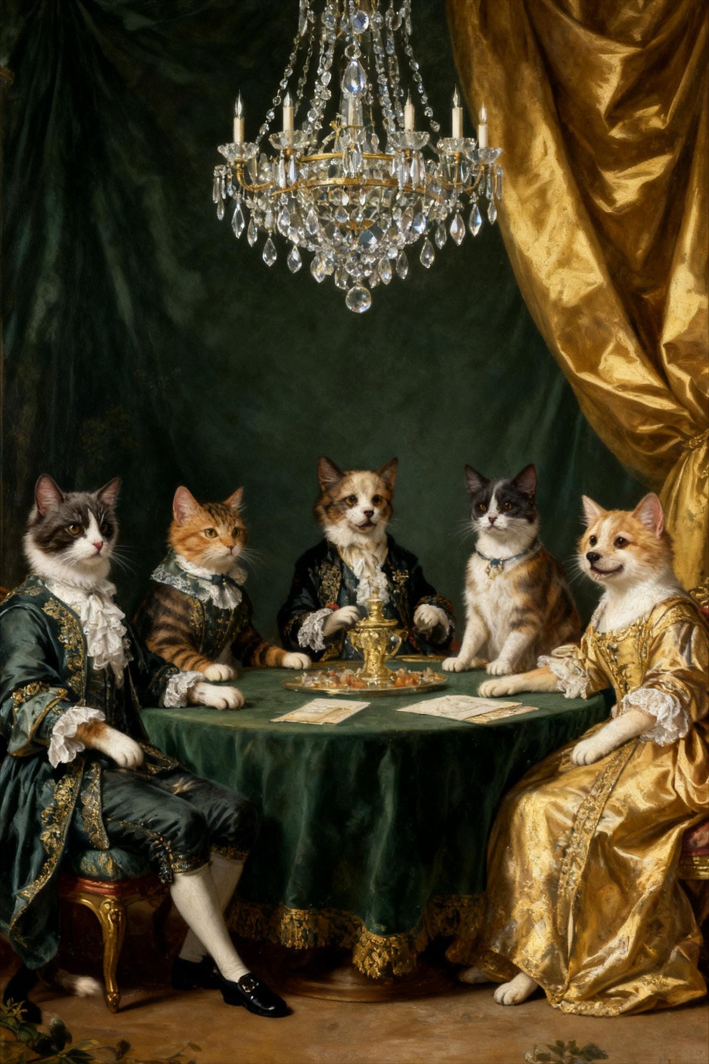 Custom Pet Portrait: Famous Painting Style, Unique Pet Lover Gift (Digital)