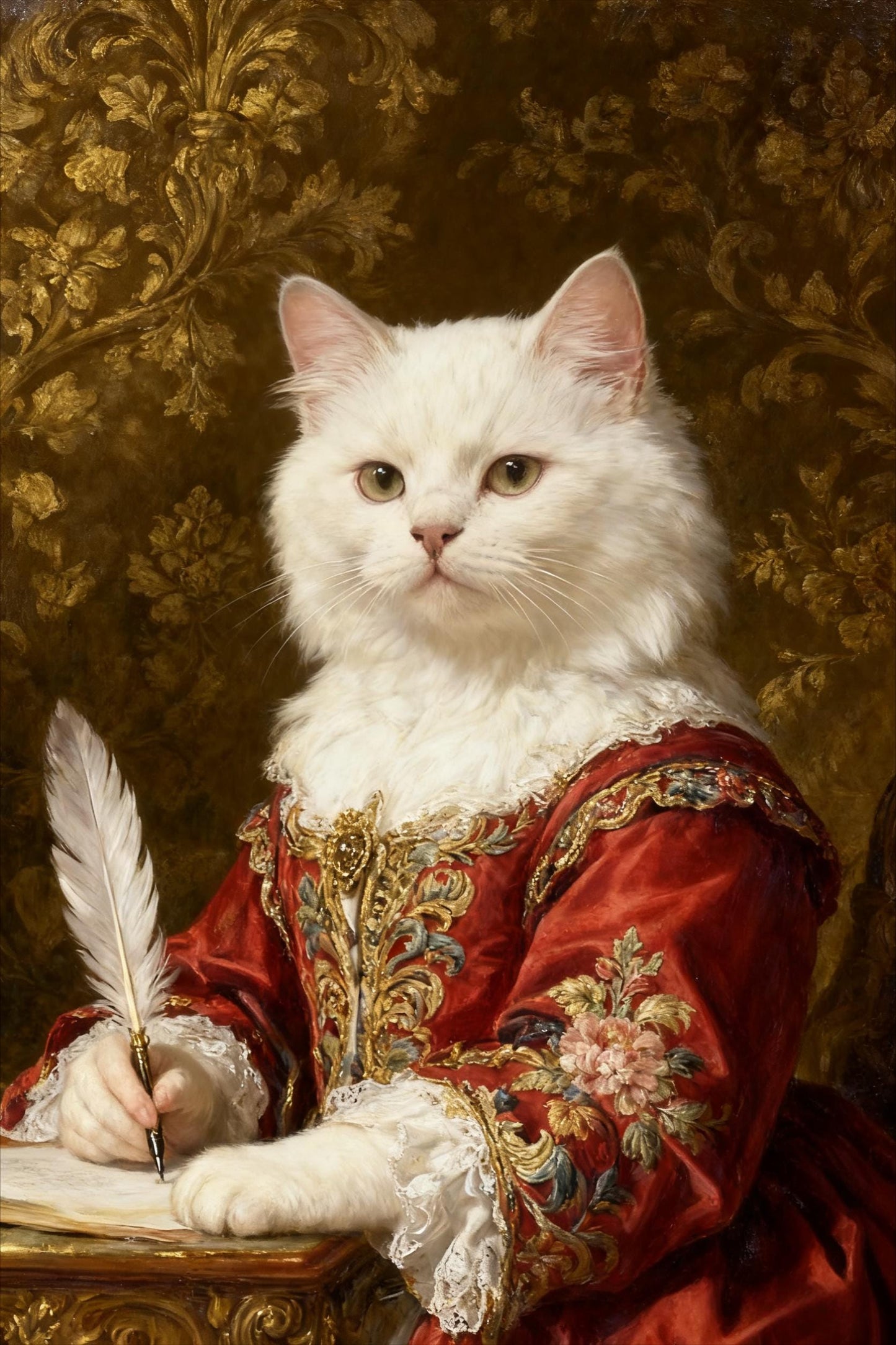 Custom Pet Portrait: Renaissance Lawyer Pet Art (Digital Download)