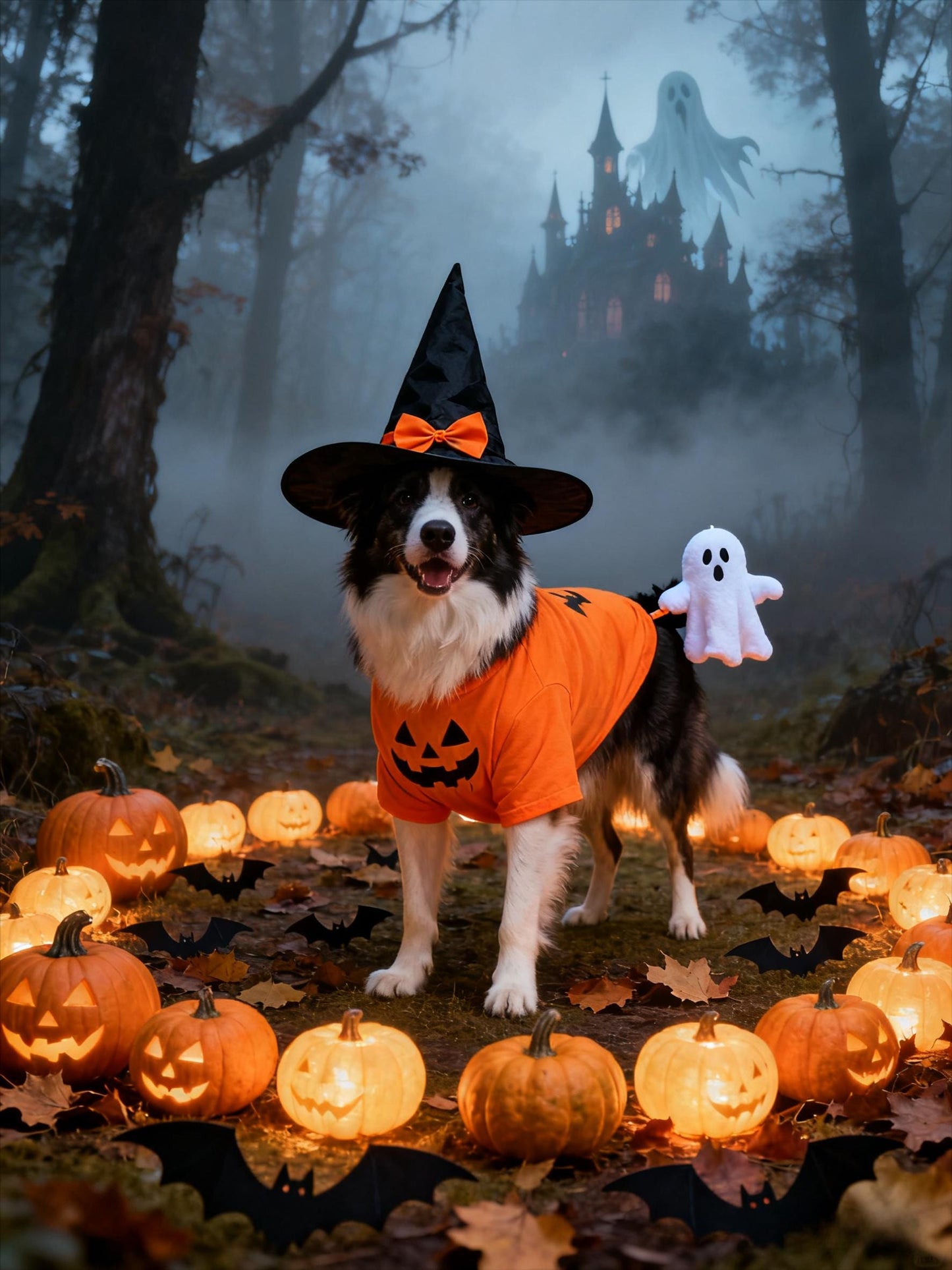 2025 Halloween Pet Portrait: Personalized Digital Art Gift (Digital Download)