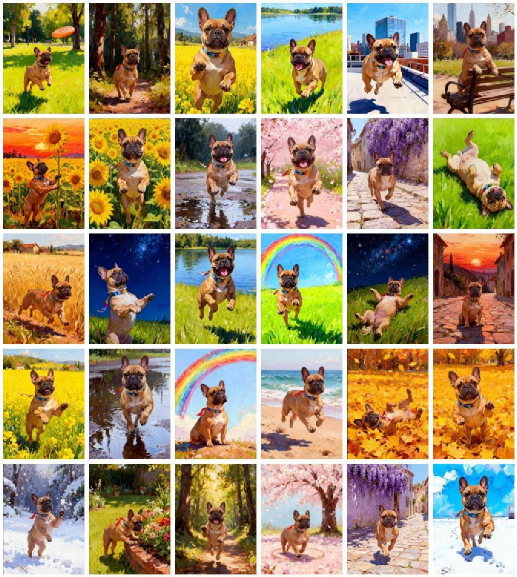 Custom Pet Portrait Album: 30 Digital Prints, Unique Wall Art Gift