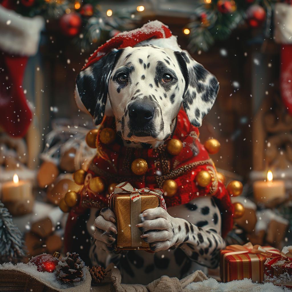 Christmas gift Custom pet Portrait from photo holiday wall art canvas Christmas Pet Portrait   - Festive Pet Photo Gift  for pet lover