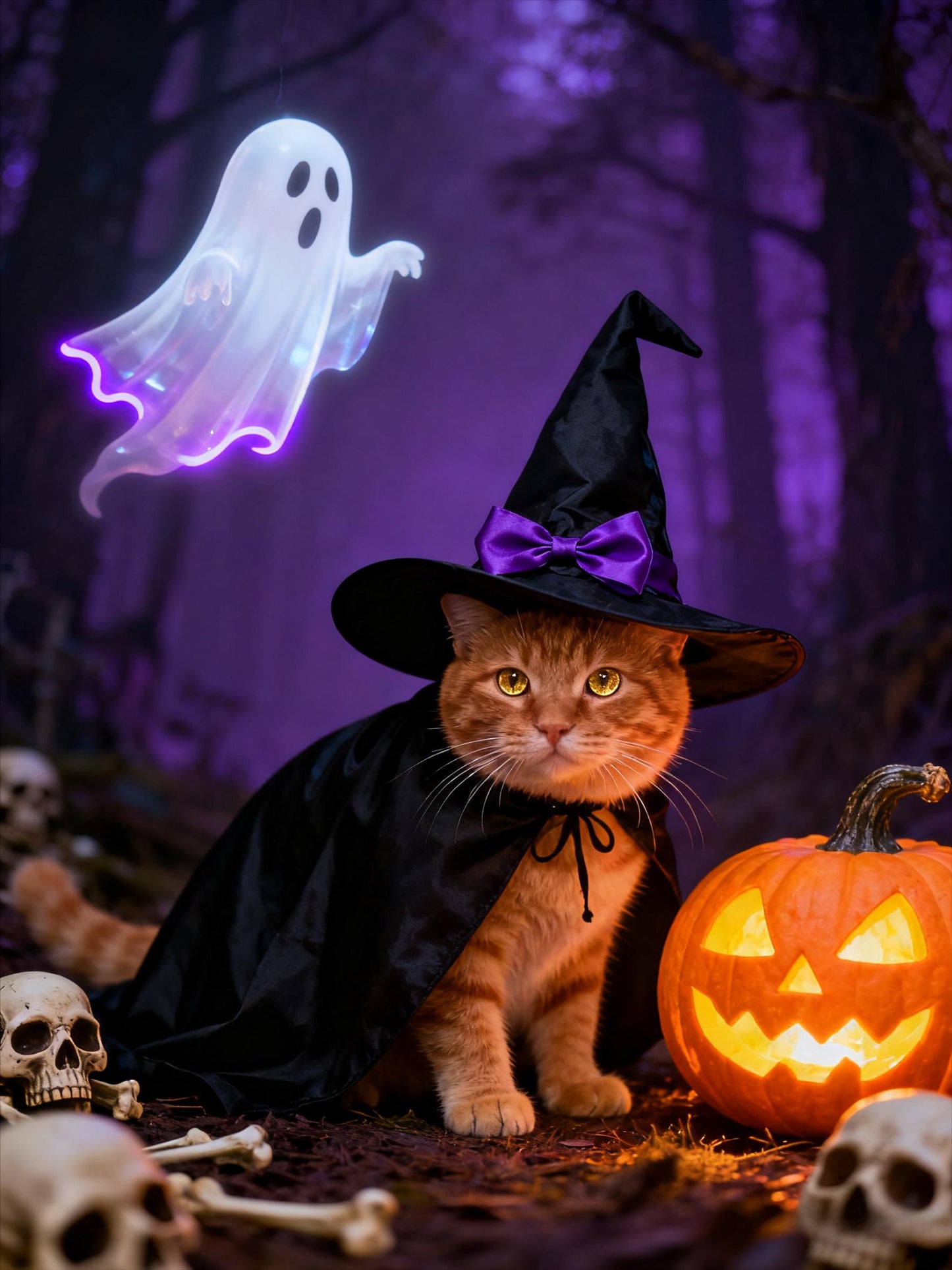 2025 Halloween Pet Portrait: Personalized Digital Art Gift (Digital Download)