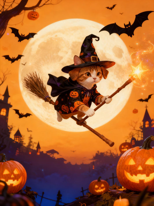 2025 Halloween Pet Portrait: Personalized Costume Pet Art (Digital Download)