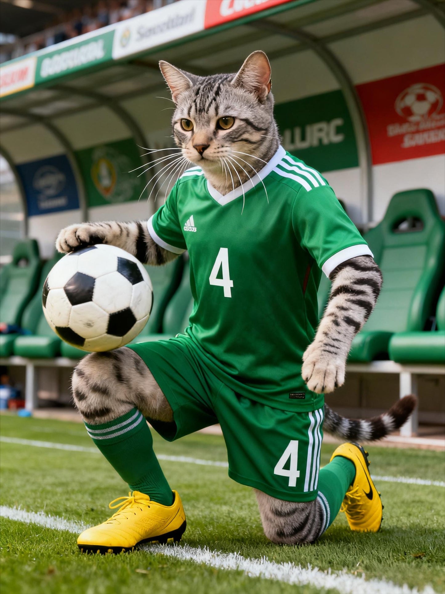 Football Pet Portrait Midjourney Prompts: AI Animal Art (PDF)