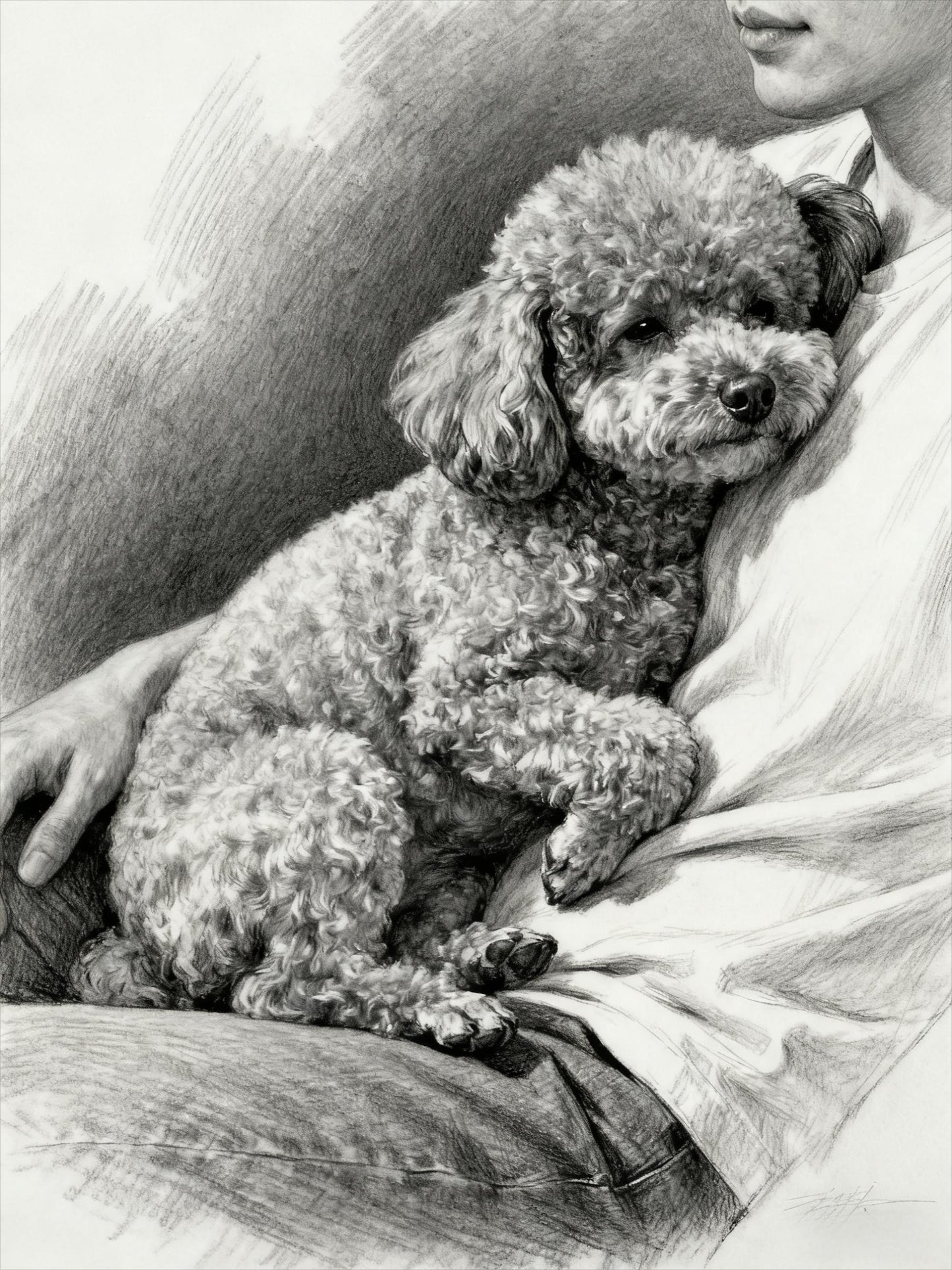 Custom Pet Sketch Portrait: Personalized Pet Art (Digital Download)
