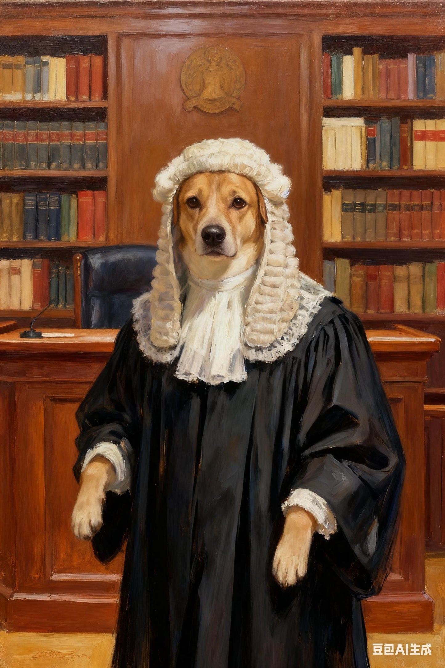 Custom Pet Portrait: Renaissance Lawyer Pet Art (Digital Download)