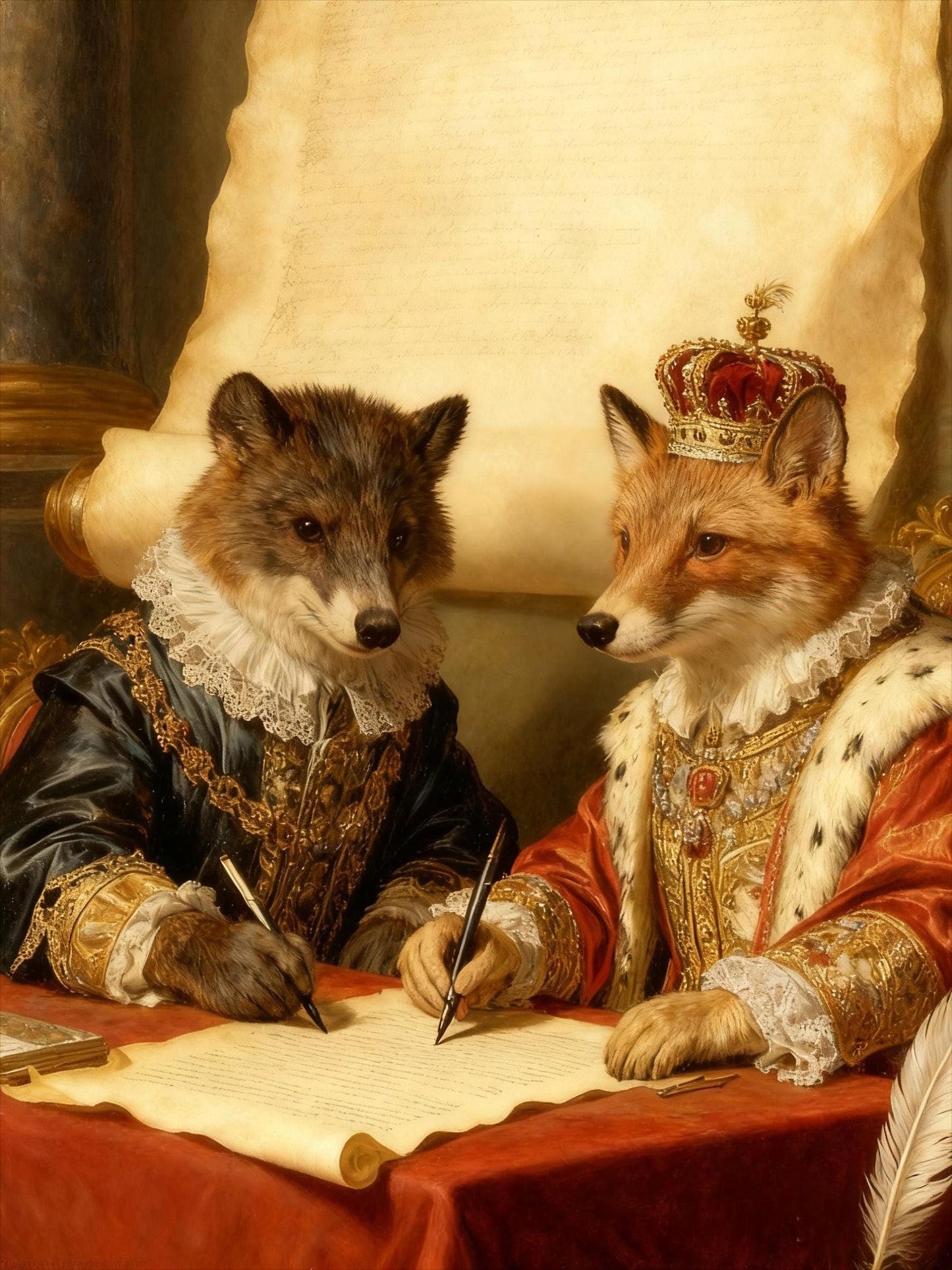 Custom Pet Portrait: Famous Painting Style, Unique Pet Lover Gift (Digital)