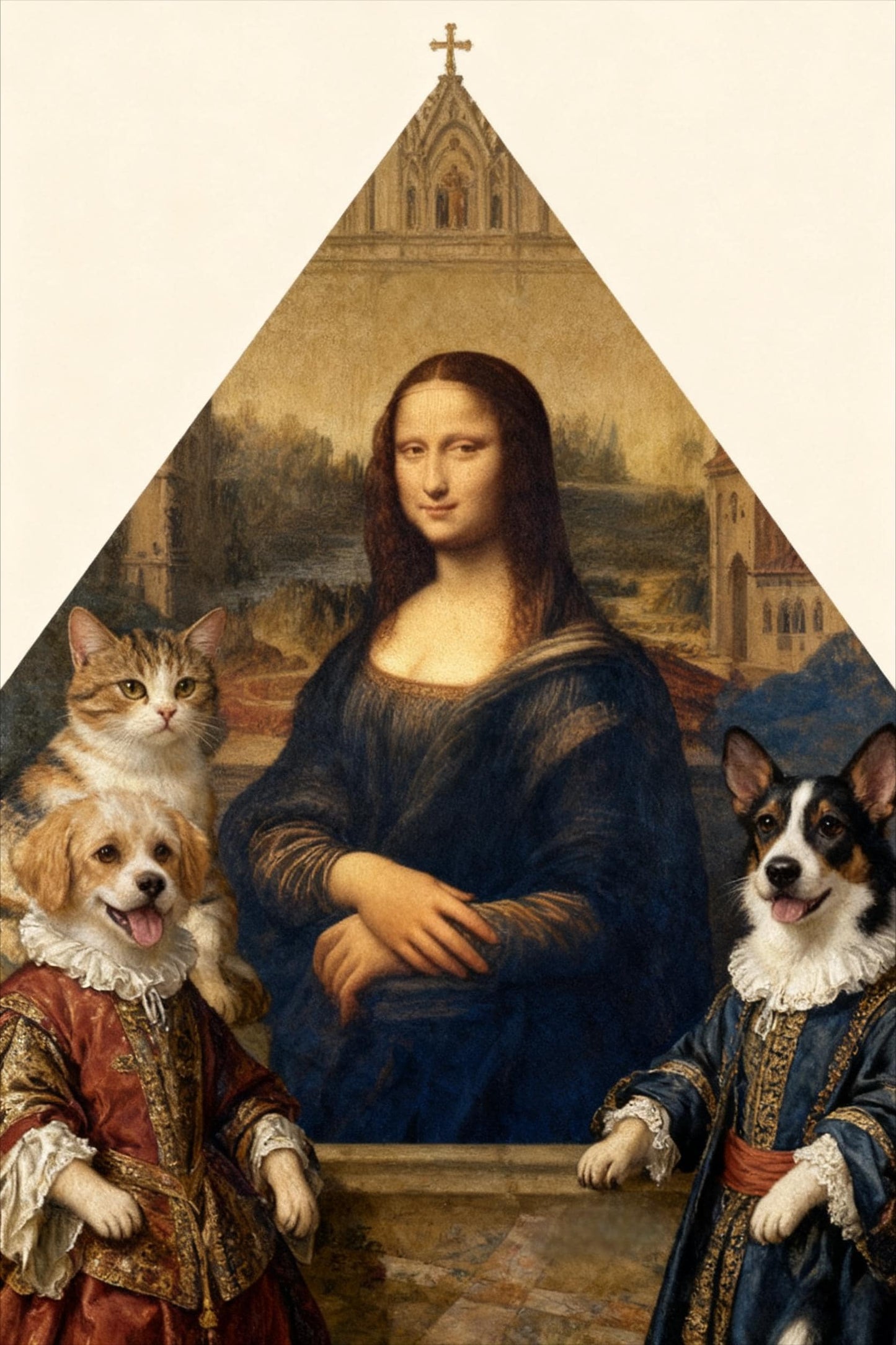 Custom Pet Portrait: Famous Painting Style, Unique Pet Lover Gift (Digital)