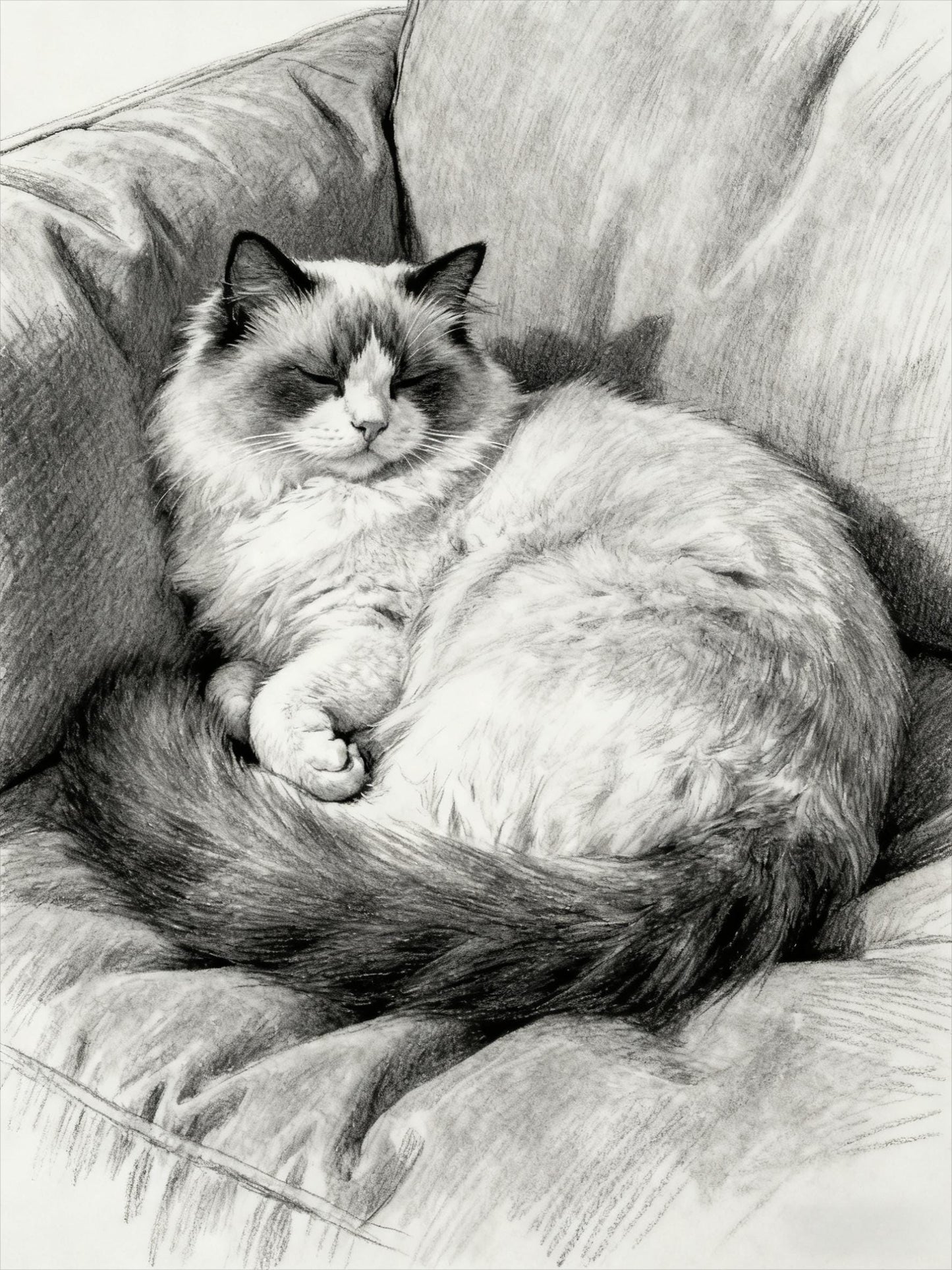 Custom Pet Sketch Portrait: Personalized Pet Art (Digital Download)