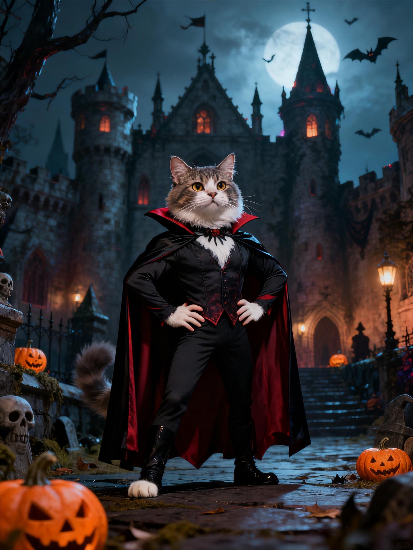 2025 Halloween Pet Portrait: Personalized Costume Pet Art (Digital Download)