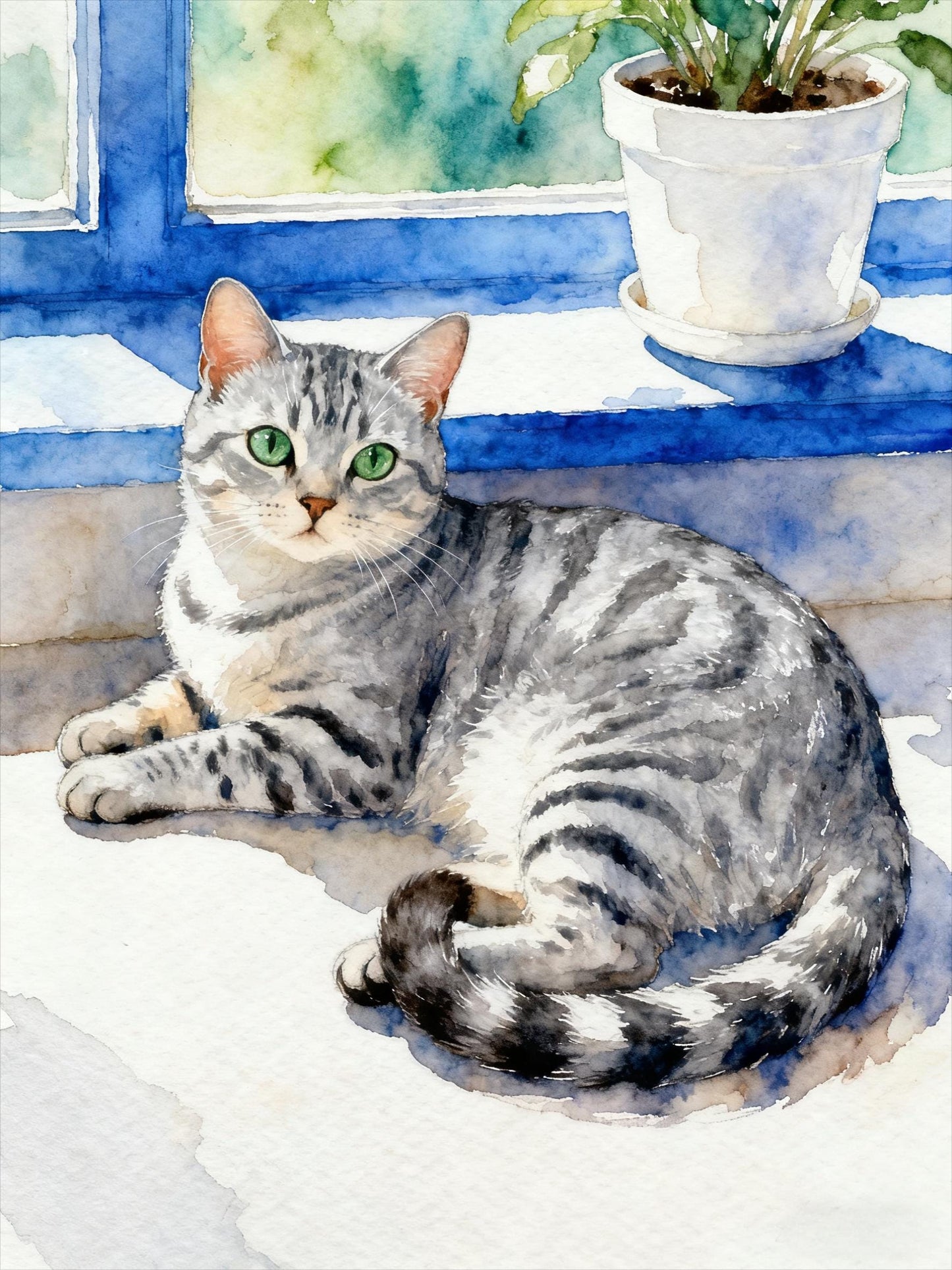 Midjourney Watercolor Pet Portrait Prompts: AI Art (Digital Download)Personalized Gift for your pet