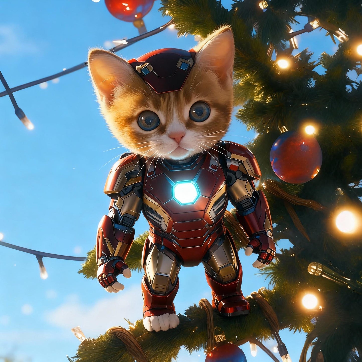 Custom Pet Portrait – Festive Holiday Wall Art